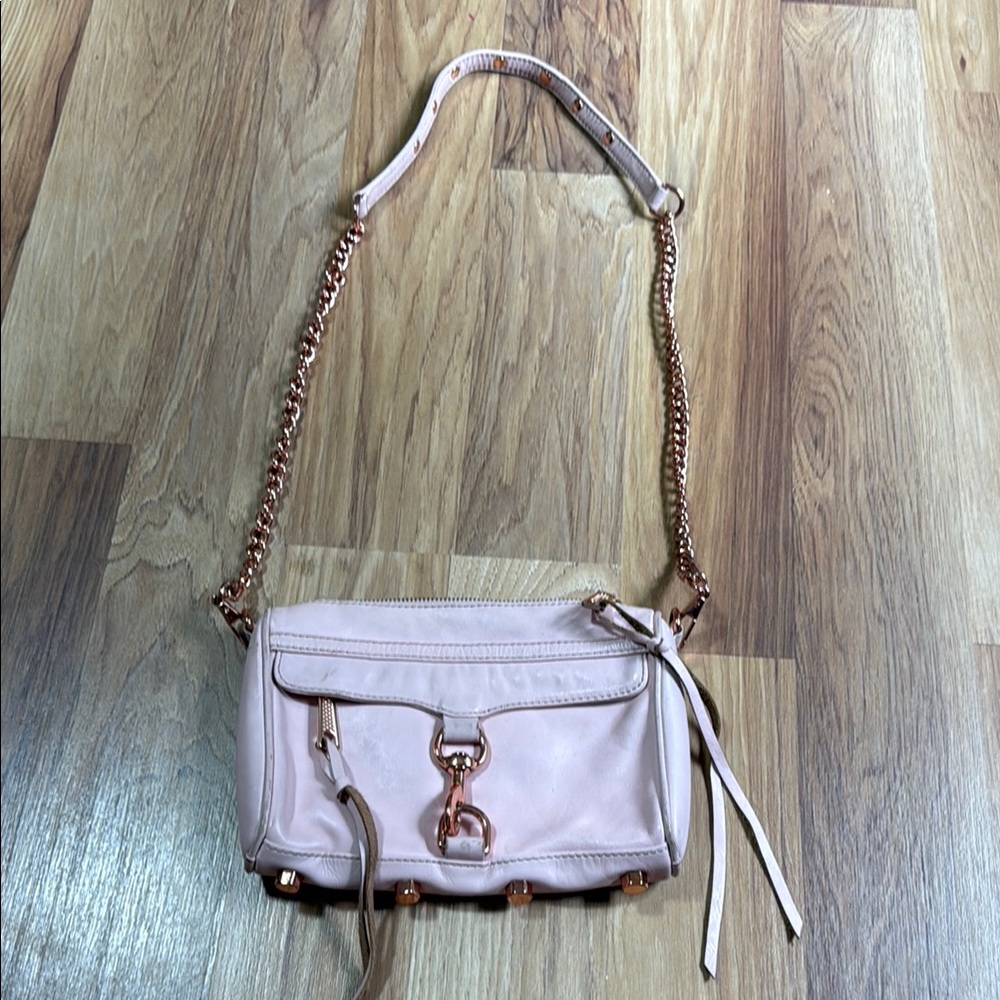 Rebecca Minkoff Blush Crossbody Bag with Gold Accents